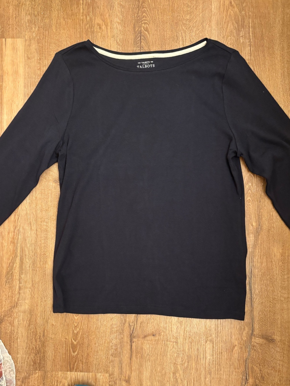 Women’s Navy Crewneck Sweater - Classic Knit 100% Pima Cotten